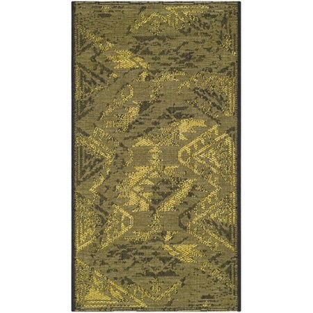 Safavieh 4 x 6 ft. Small Rectangle Contemporary Palazzo Black and Green Area Rug PAL122-56C10-4